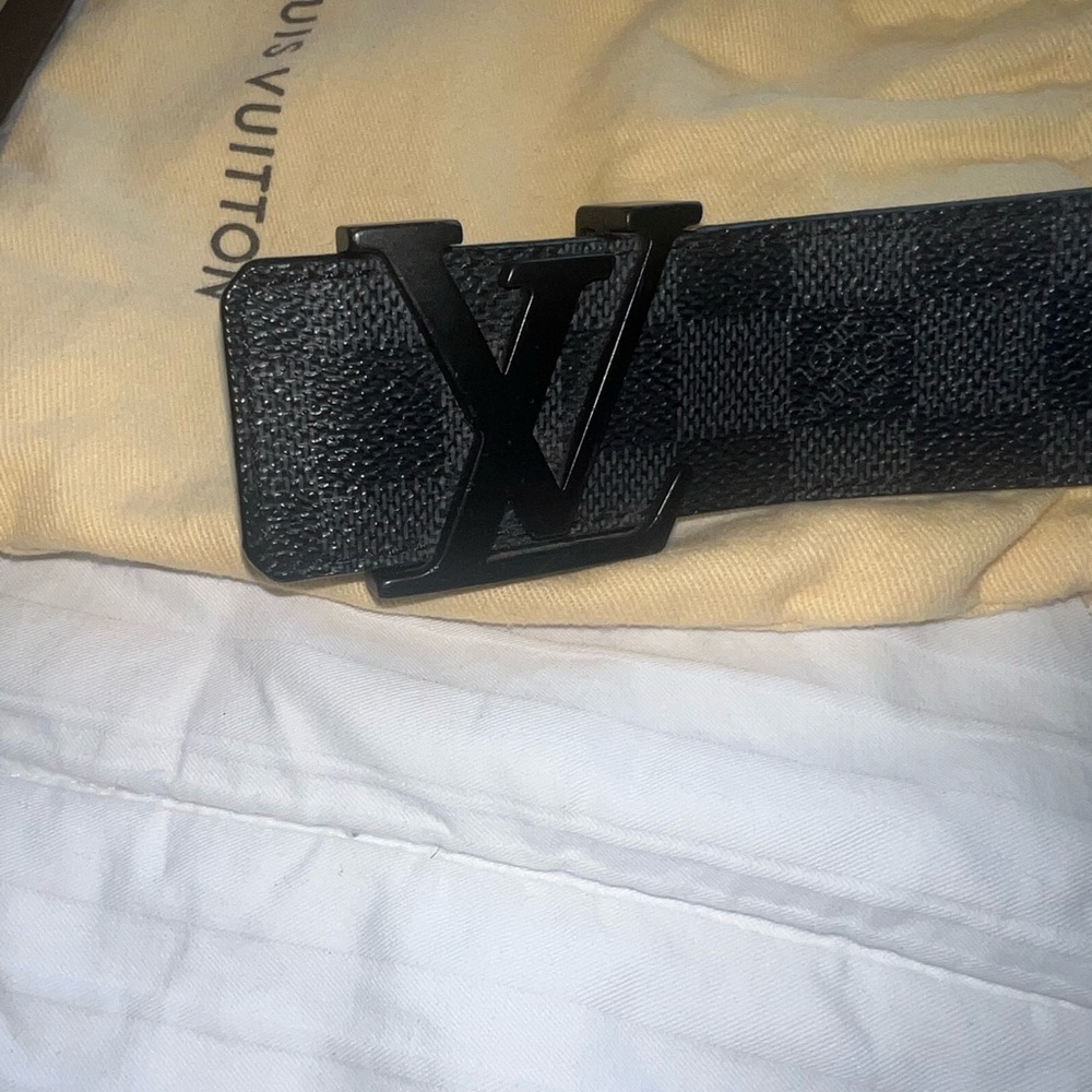 Louis Vuitton Men's Black LV Initiales Reversible Belt